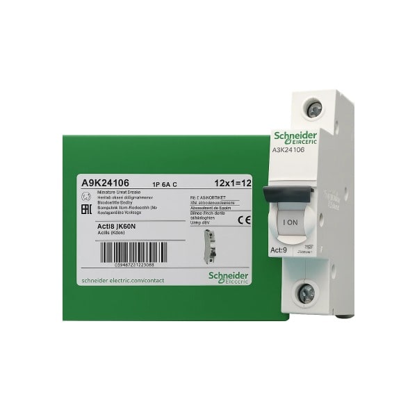 کلید مینیاتوری تکفاز اشنایدر مدل A9K24106-min کلید مینیاتوری تکفاز اشنایدر مدل A9K24106